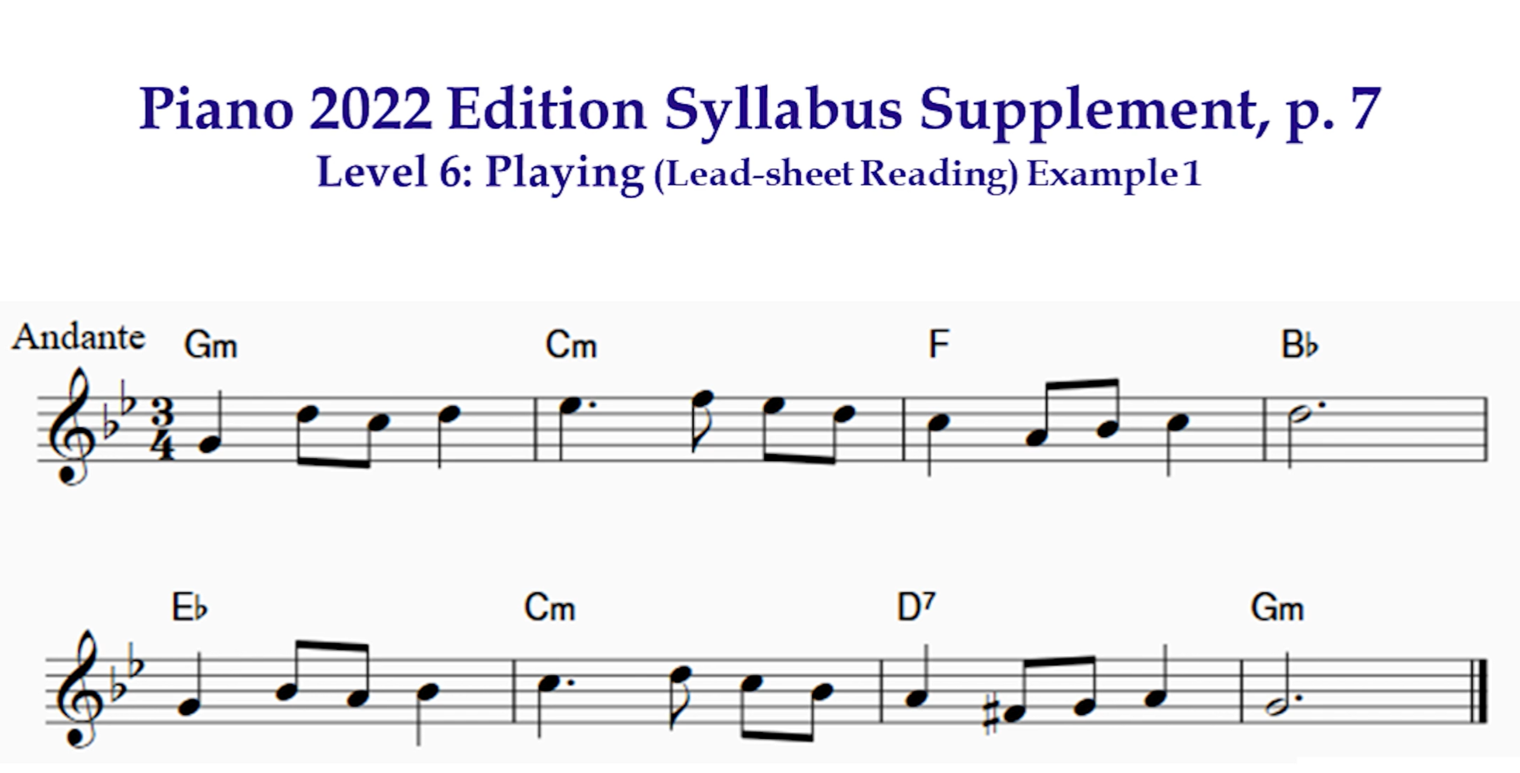 Lead Sheet Reading: Optional Sight Reading for Levels 5 – 10 Piano